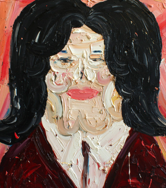 Amir Khojasteh Pillow-man, 2016 Oil on canvas 39 x 45 cm 15 3/8 x 17 3/4 in