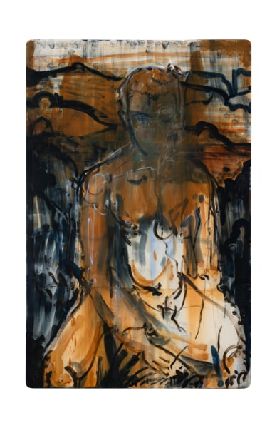 Malik Thomas Jalil Kydd I just knew, 2025 Oil on silk 215 x 140 cm 84 3/4 x 55 in