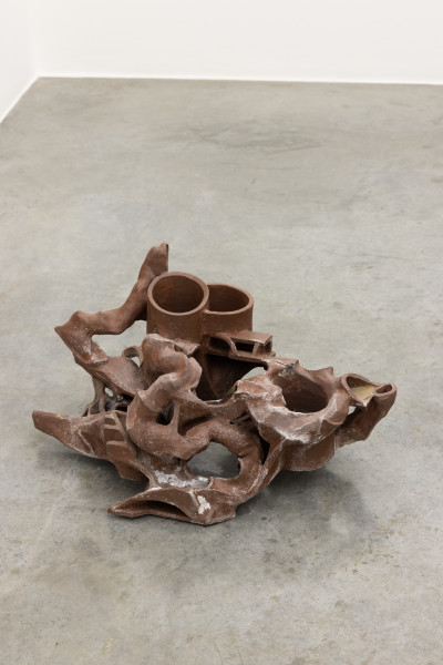 Laurence Sturla Murmuration (Ministry of Frost), 2021 Overfired ceramic, salt 70 x 40 x 40 cm 27 1/2 x 15 3/4 x 15 3/4 inches