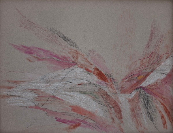Nour Malas Inner Peace, 2025 Mixed media on paper 50.8 x 63.5 cm 20 x 25 in