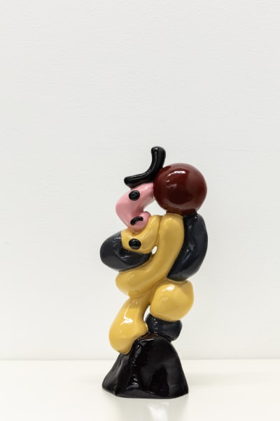 Amir Khojasteh The man and a horse touch the sun, 2021 Polyester resin colored with ceramic paint 29 x 13 x 8 cm 11 1/2 x 5 1/4 x 3 1/4 inches