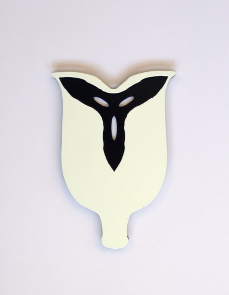 Amba Sayal-Bennett Seed Shadow, 2024 Powder coated mild-steel 15 x 11 x 0.3 cm 6 x 4 1/4 in