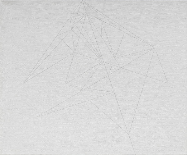 ZIERVOGEL Kobold II, 2013 Ink on gesso primed canvas 50 x 60 cm 19 3/4 x 23 5/8 in