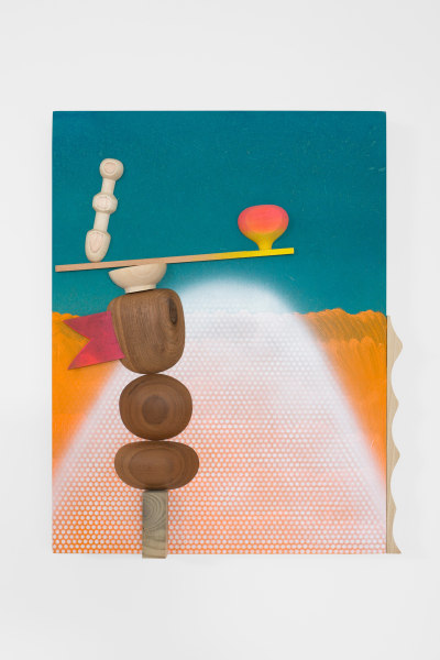 Edgar Orlaineta Elements in Balance, 2020 Acrylic and wood on MDF board 40 x 32 x 6.5 cm 15 3/4 x 12 1/2 x 2 1/2 in