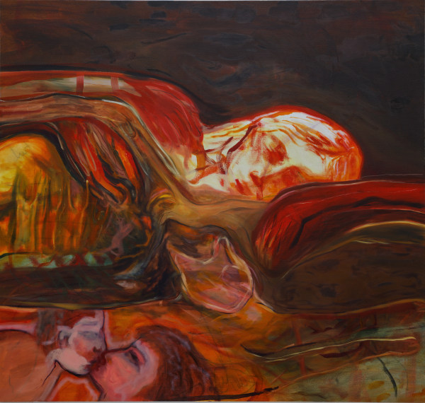Nour Malas I Just Need to Hear it Again, 2023 Oil on canvas 115 x 120 cm 45 1/4 x 47 1/4 in