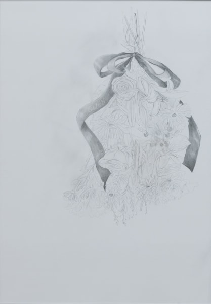 Monika Grabuschnigg Bouquet (Gwen), 2023 Graphite on paper 100 x 70 cm 39 1/4 x 27 1/2 in