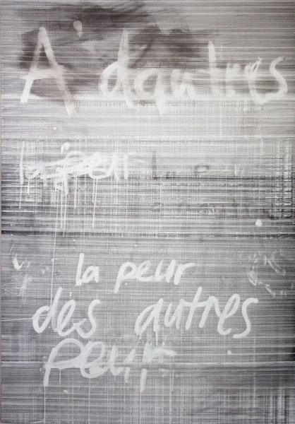 Maureen Kägi Wittgenstein´s Hund (2), 2025 Acrylic on Canvas 230 x 160 cm 90 1/2 x 63 in