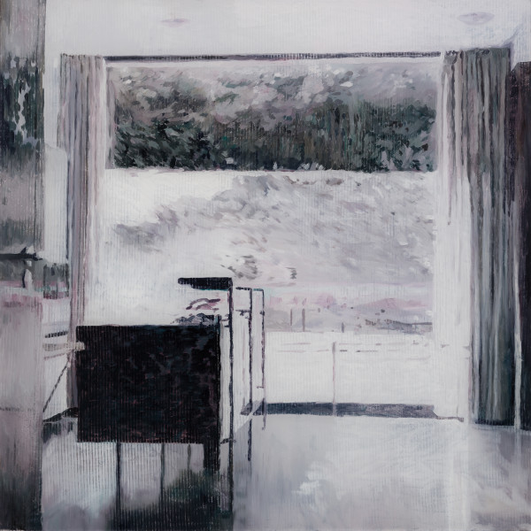 Gil Heitor Cortesāo White Room, 2017 Oil on plexiglas 72 x 72 cm 28 3/8 x 28 3/8 in