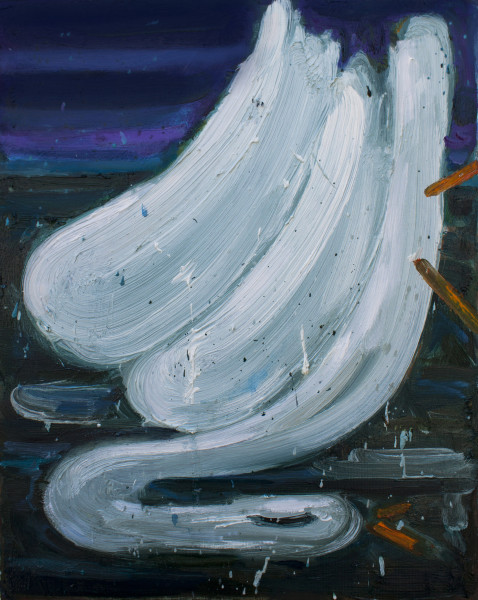 Amir Khojasteh A fallen swan, 2018 Oil on canvas 35 x 28 cm 13 3/4 x 11 1/8 in