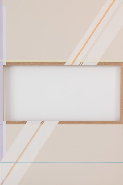 Sarah Almehairi Off Centered Growth, 2024 Acrylic on wood and canvas 120 x 80 cm 47 1/4 x 31 1/2 in