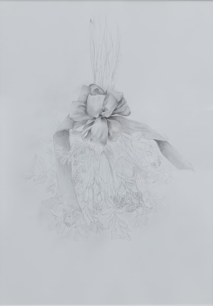 Monika Grabuschnigg Bouquet (With deepest sympathy), 2023 Graphite on paper 100 x 70 cm 39 1/4 x 27 1/2 in