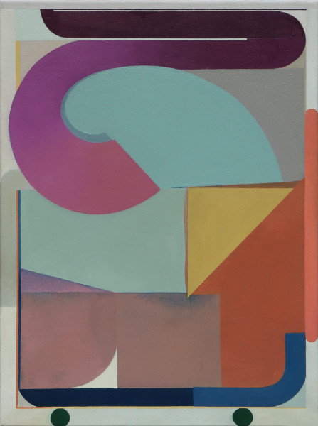 Bernhard Buhmann The Curl, 2019 Oil on canvas 57 x 41 cm 22 1/2 x 16 1/8 in