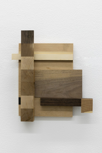 Sarah Almehairi Rebuild #14, 2021 Acrylic on wood 26.6 x 23.7 x 4.6 cm 10 1/2 x 9 3/8 x 1 3/4 in
