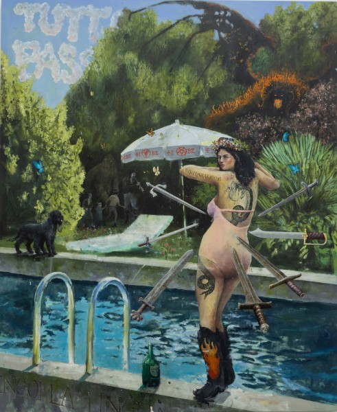 Philip Mueller NRT Bomarzo Offenbarung, 2022 Oil on canvas 160 x 130 cm 63 x 51 1/4 in