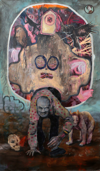Philip Mueller Grosser blattfuss, 2013 Acrylic and lacquer on canvas 210 x 132 cm 82 5/8 x 52 in
