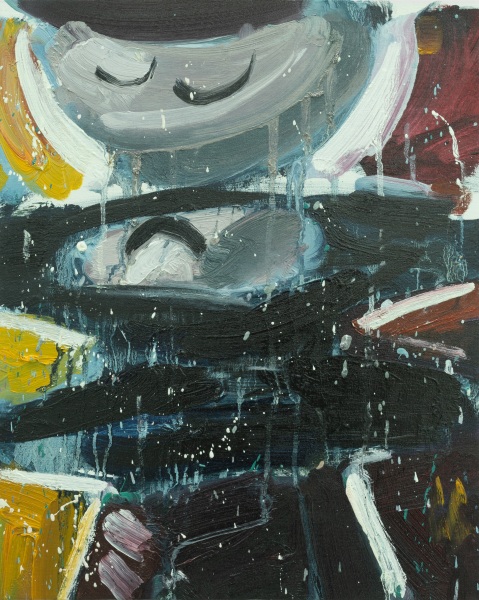 Amir Khojasteh Sad Fighter #11, 2021 Oil on canvas 50 x 40 cm 19 3/4 x 15 3/4 in