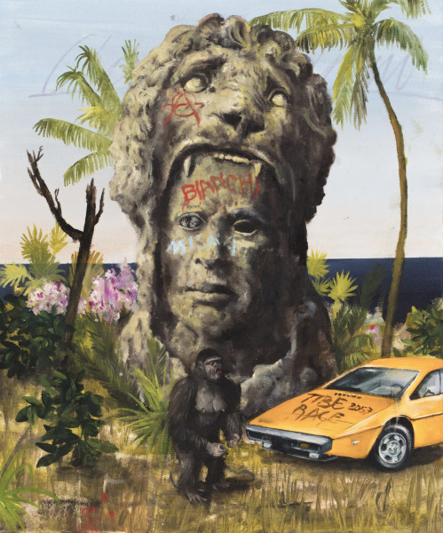 Philip Mueller Genesis at Tibe Beach, 2019 Oil on canvas 60 x 50 cm 23 5/8 x 19 3/4 in