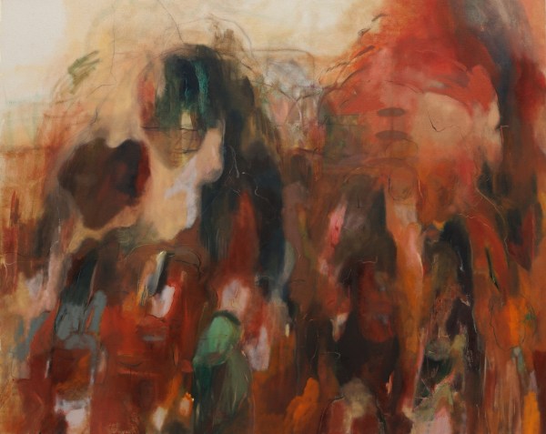 Nour Malas Green baby monster, 2024 Oil on canvas 102 x 127 cm 40 x 50 in