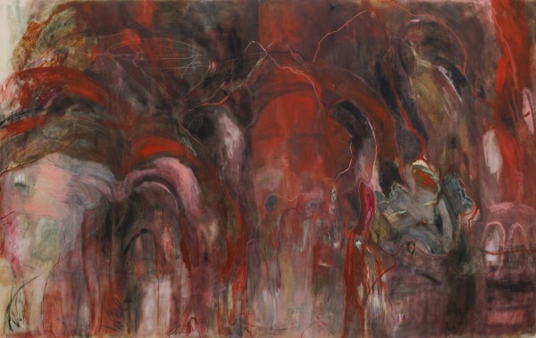 Nour Malas Millions of Years of Reproduction and Death Designed the Human Body, 2024 Oil on canvas 138 x 218 cm 55 x 85 in