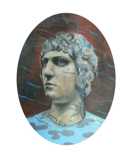 Philip Mueller Tiberio staff Leone, 2017 Oil on canvas 40 x 30 cm 15 3/4 x 11 3/4 in