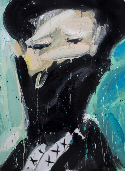Amir Khojasteh Untitled (Leader #1), 2019 Oil on canvas 53 x 40 cm 20 7/8 x 15 3/4 in