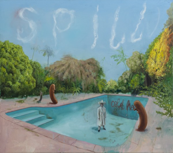 Philip Mueller SPILL - NRT Expositur Ibiza, 2022 Oil on canvas 140 x 160 cm 55 1/4 x 63 in