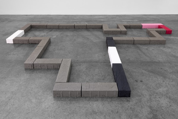 Sarah Almehairi 5. What Is There, Isn't, 2022 Concrete pavers 316 x 220 x 8 cm 124 1/2 x 86 1/2 x 3 1/4 in