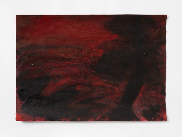 Tamina Amadyar devil's lake , 2025 Oil on paper 30 x 42 cm 11 3/4 x 16 1/2 in