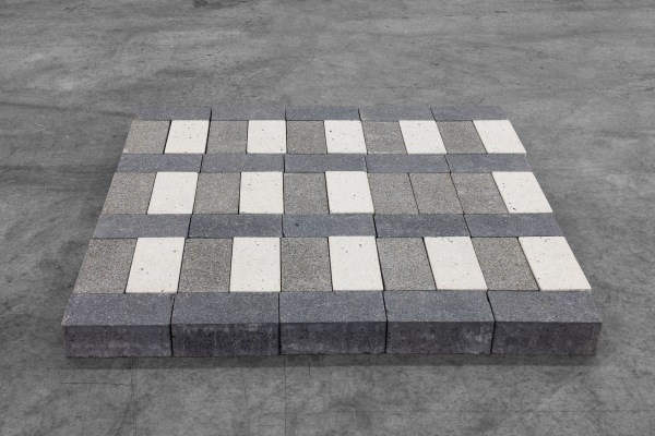 Sarah Almehairi 9. To Count Is To Mark, 2022 Concrete pavers 100 x 100 x 8 cm 39 1/4 x 39 1/4 x 3 1/4 in