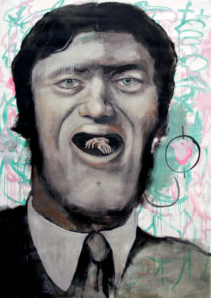 Philip Mueller I Ate Myself, 2013 Oil and acrylic on canvas 225 x 160 cm 89 x 63 in