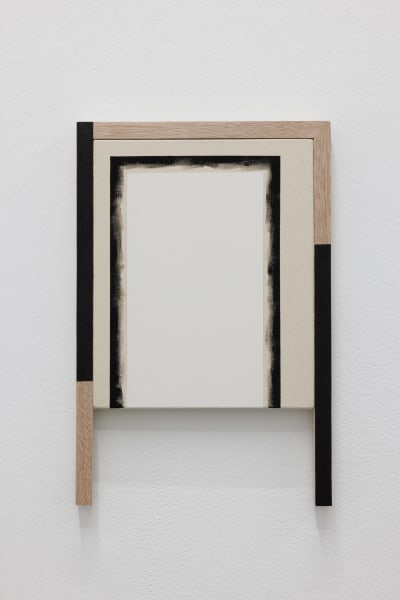 Sarah Almehairi Off Centered Fire, 2024 Acrylic on wood and canvas 45 x 30 cm 17 3/4 x 11 3/4 in