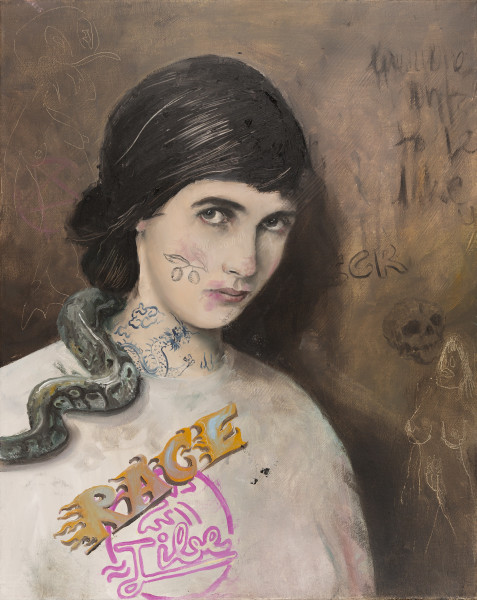 Philip Mueller Tibe guest Marlene, 2019 Oil on canvas 50 x 40 cm 19 3/4 x 15 3/4 in