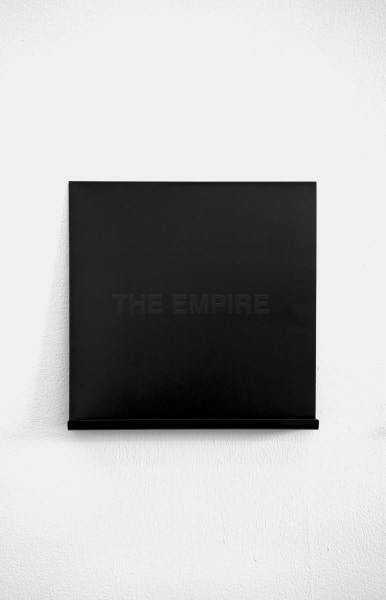 Anahita Razmi THE EMPIRE (BLACK ALBUM) (Argentina, Russia, Japan, Albania, South Africa, Finland, China, Iran, United Kingdom, Pakistan), 2022 Vinyl record & cardboard sleeve/jacket 25.5 x 25.5 cm 10 x 10 in Edition of 1 + 1 AP