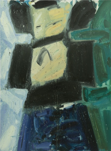 Amir Khojasteh Sad Fighter #10, 2021 Oil on canvas 190 x 140 cm 74 3/4 x 55 1/8 in