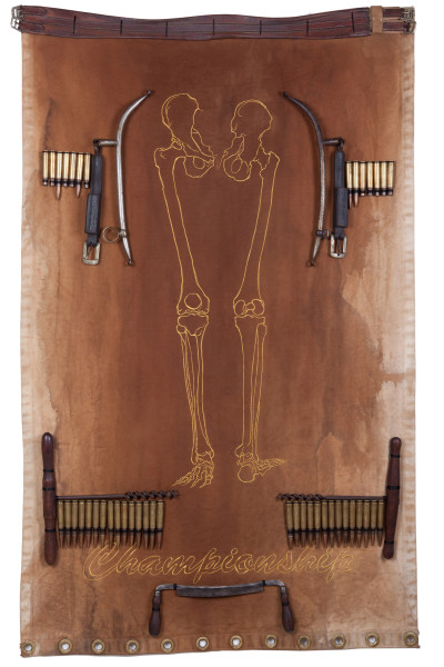 Sara Rahbar Championship (Confessions), 2012 Mixed media 182.9 x 114.3 cm 72 x 45 in