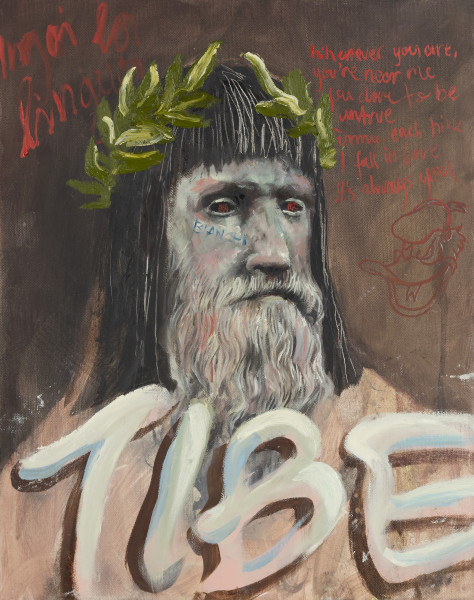 Philip Mueller Tibe guest Kronos #2, 2020 Oil on canvas 50 x 40 cm 19 3/4 x 15 3/4 in