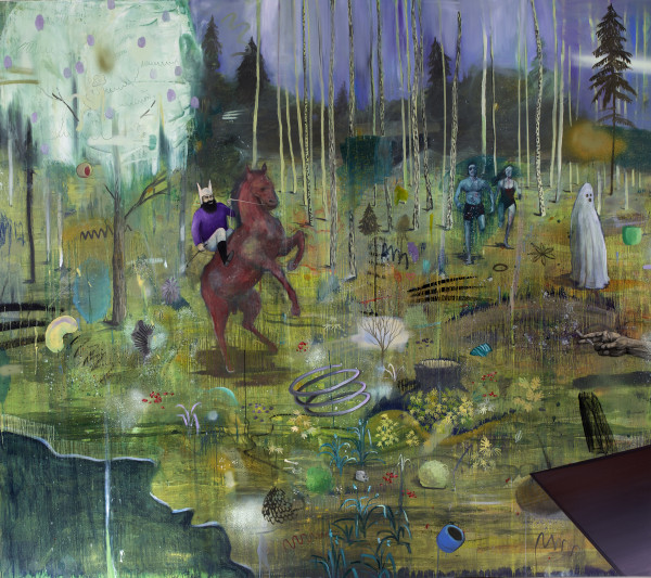 Philip Mueller Caferitter BFSB, 2015 Oil on canvas 200 x 230 cm 79 x 91 in