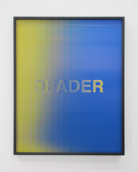 Anahita Razmi LEADERS/DEALERS (Dark Blue/Yellow), 2018 HD lenticular print 50 x 40 cm 19 3/4 x 15 3/4 in Edition of 3 + 1 AP