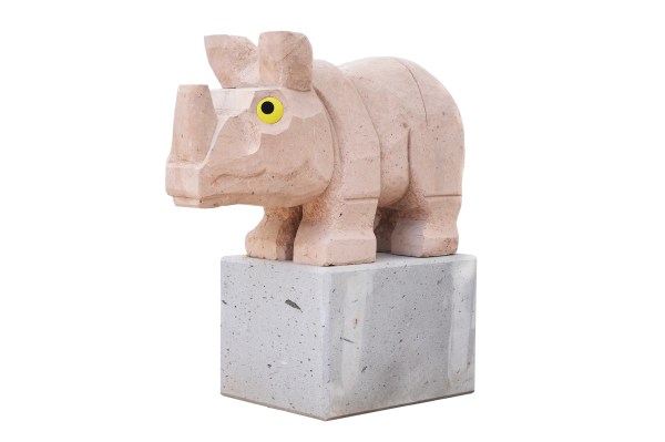 Olaf Breuning, Rhino, 2020