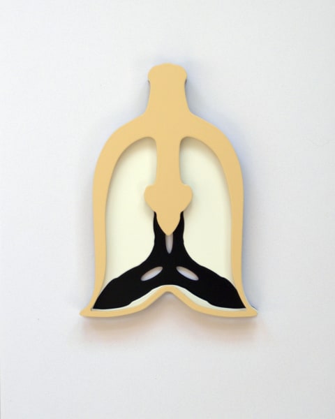 Amba Sayal-Bennett Angio, 2024 Powder coated mild-steel 15 x 11 x 0.6 cm 6 x 4 1/4 x 1/4 in