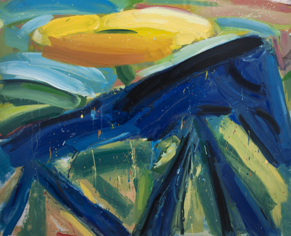 Amir Khojasteh Blue Horse, 2019 Oil on canvas 80 x 99 cm 31 1/2 x 39 in