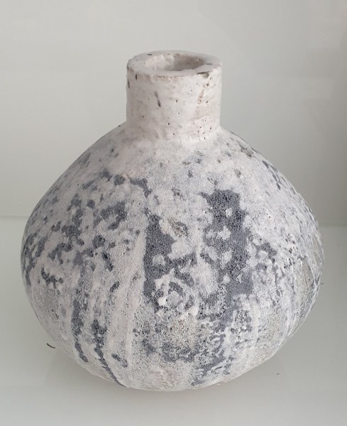 Leena Ceccolini, White and Grey vase