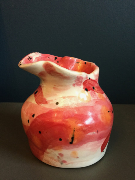 Rosa Robson, Three Ceramics - dishes & wiggle vase, 2019
