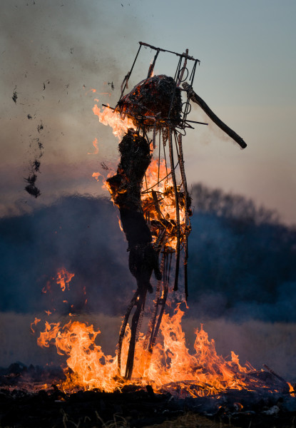 Tim Shaw, RA, The Burning of Lifting the Curse, 2022