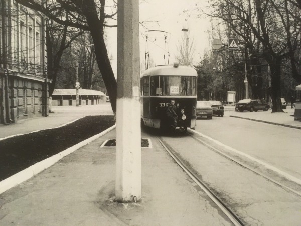 Nicholas Hopkins, Boys on Tram, 17th April 2003