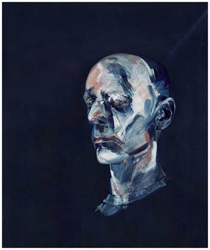 After “Study for Portrait II (After the Life Mask of William Blake), 1955”
