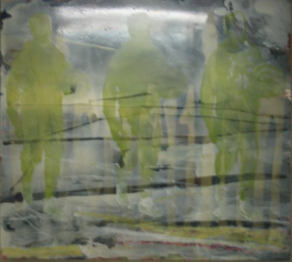 Matt Jones DIS - (neu) - LAN, 2005 Urethane and pigment on wood 65 x 72 inches 165.1 x 182.9 cms