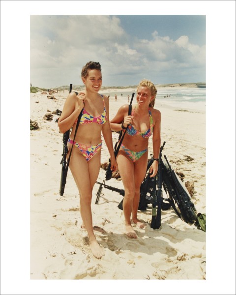 Dan Eldon, Two Marines Enjoy the Beach, 1993