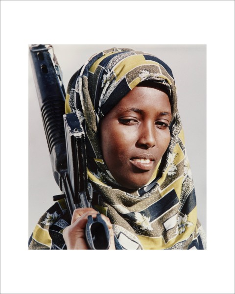Dan Eldon, Somali Woman Holds A Rifle, 1993