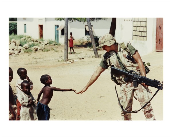 Dan Eldon, U.S. Soldier and a Somali Boy, 1993